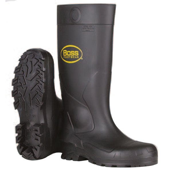 Boss Unisex PVC Boots Black 11 US Waterproof 1 pair 16 in. B382-8105/11